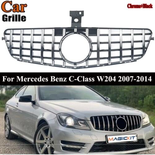 MagicKit For Mercedes Benz C Class W204 GT GTR Panamericana Grill AMG Grille C250 2008-13