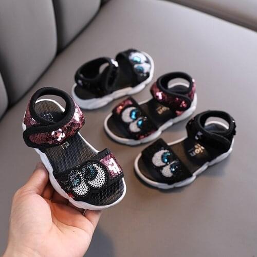 Sandals Children Shoes Baby Girls Boys Sequins Thick Bottom Summer Sport Sandals Sneakers Kids Sandal SSS031