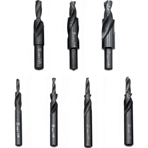 M3-M12 90/180 Degree HSS Twist Step Drill Bits 6542 Nitride Template Mold Drills