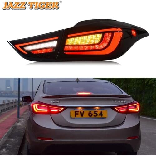 LED Car Taillight Tail Lamp Brake Reversing Reverse Rear Fog Light for Hyundai Elantra 2011 2012 2013 - 2016 Dynamic Turn Signal