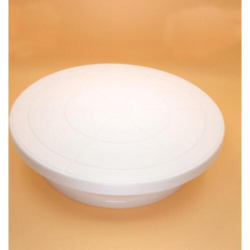 White Pottery Wheel Round Plastic Rotary Turn Plate Polymer Clay Tools Sculpting Model Making Plate Form Clay Swivel Pottery