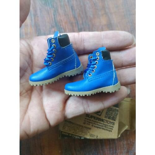 1/6 Blue Hollow Snow Boots Shoe Model F12" Female Phicen UD Body