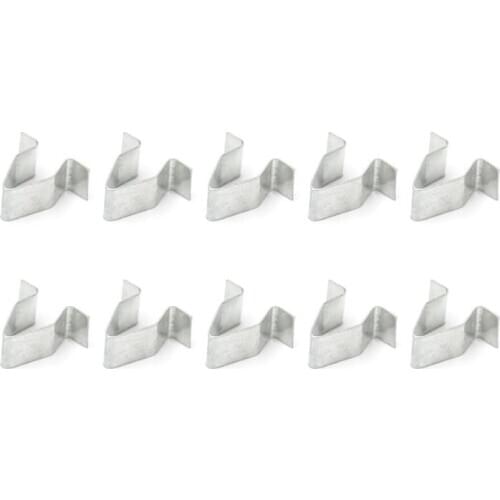 10Pcs Tailgate Lining Metal Trim Panel Clips Metal Interior Trim Clips 16mm Metal Spring Clips for Volkswagen Audi 4A0867276A