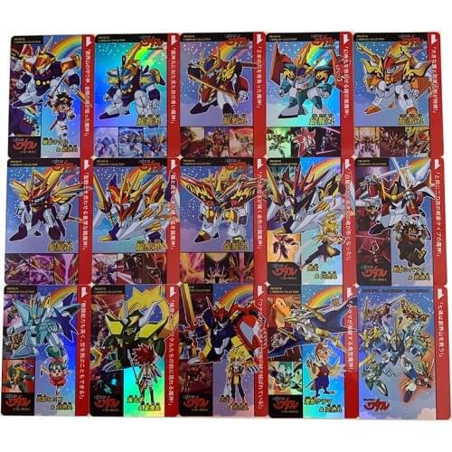 15pcs/set Majin Eiyuuden Wataru Flash Cards No.4 Ryujinmaru Refraction Hobby Collectibles Game Anime Flash Cards