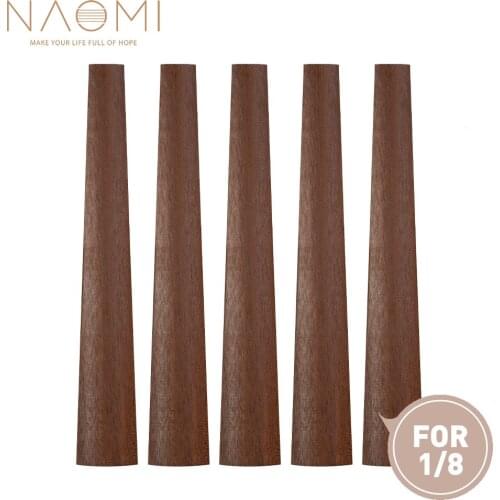 NAOMI 5 PCS Rosewood Violin Fingerboard For 1/8 Acoustic Violin Fiddle Fingerboard Violin Parts Accessories