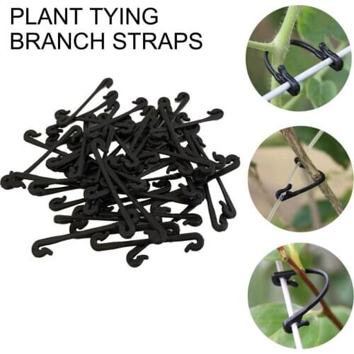 Small 50Pcs High Quality Grape Rack Clamps Plastic Vines Fastener Clips Reliable Plastic Clips Convenient for Yard