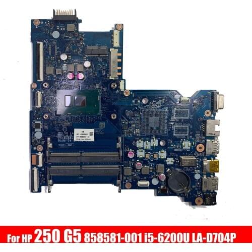 858581-601 860313-601 LA-D704P for HP 250 G5 15AY 15-AY 250-G5 Laptop Motherboard I5-6200U DDR4 858581-001 858581-501 ma