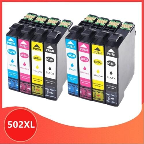 8PK T502 XL Ink Compatible for Epson T502XL 502XL Expression Home XP-5105 XP-5100 WorkForce WF-2860DWF WF-2865DWF XP5105 WF-2860