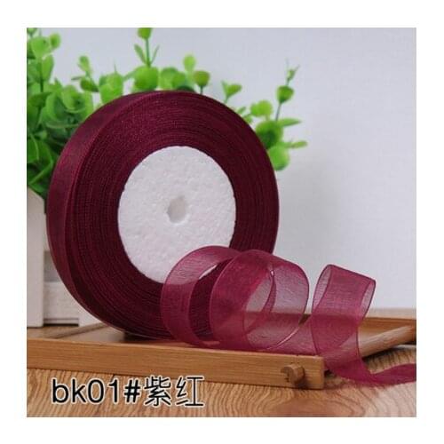 A020 Sewing &crafts accessories 2cm transparent polyester organza ribbon gift package material for wedding props