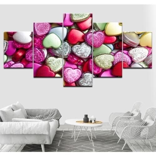 Diy 5d diamond painting Heart full square diamond mosaic cross stitch diamond embroidery Colorful Stone, wall art