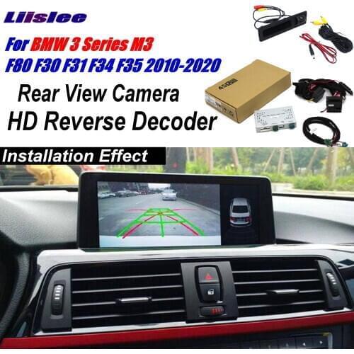 Car Rear View Camera For BMW 3 Series F80 F30 F31 F34 F35 2010-2020 Interface Connect Original Screen Reverse Decoder