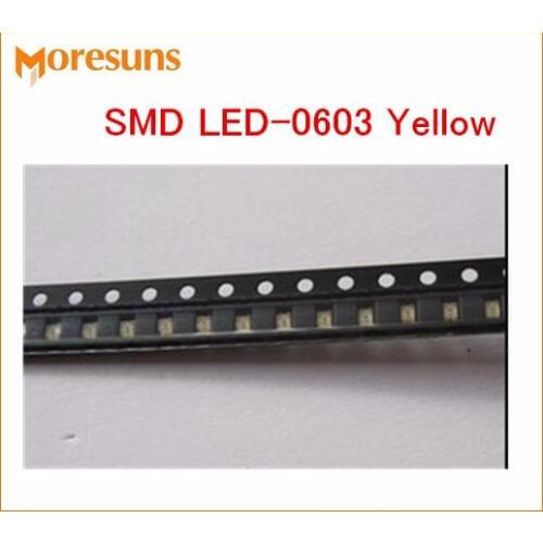 Fast Free Ship 1000pcs/lot SMD LED-0603 White/Yellow/Green/Blue light-emitting diode
