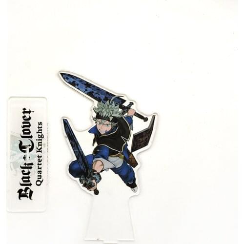 Black Clover Asta 5 Leaf magic acrylic standee figurines desk decoration cake topper anime