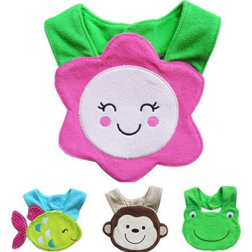 Newborn Baby Bibs Waterproof Bib Girls Boys Infant Cartoon Burp Feeding Clothing 0-3 Years 5 PCS/lot