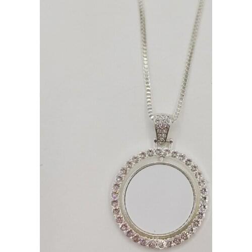 Double-Sided Heat Transfer DIY Pendant With Hip-Hop Style Sublimation Blank Necklace