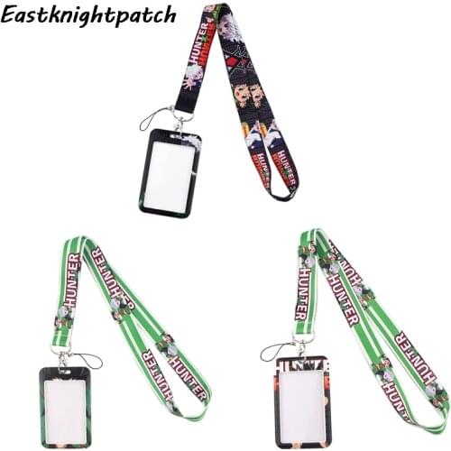 E3065 Anime Necklack Lanyard Key Gym Strap Multifunction Mobile Phone Decoration With Card Holder Cover For Fans