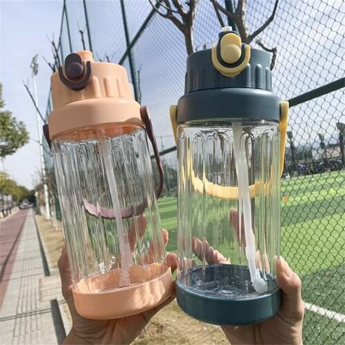 1.5/2L Large Capacity Plastic Water Bottle Gym Sport Hard Durable Water Bottles For Girls Leak-proof Travel Water Bottle