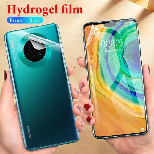 9D Front+Back Screen Protector For Huawei Mate 30 Pro 30pro Mate30 Mate30Pro Protective Hydrogel Soft Film Not Glass Shockproof