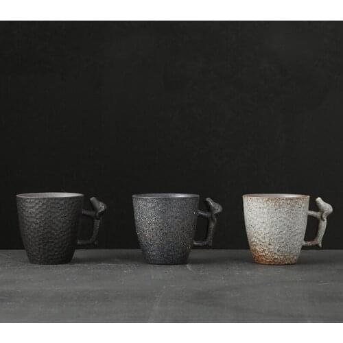 Japanese Style Coarse Pottery TeaCup Ceramic Single Master Cup Single Cup Creative Kung Fu Tea Set Small Tea Cup Tea Bowl Mug