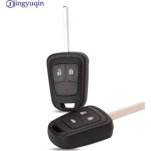 Jingyuqin New Remote Straight Car Key Shell Cover Case For Chevrolet AVEO For Opel Camaro/Cruze/Equinox/Impala/Malibu/Sonic