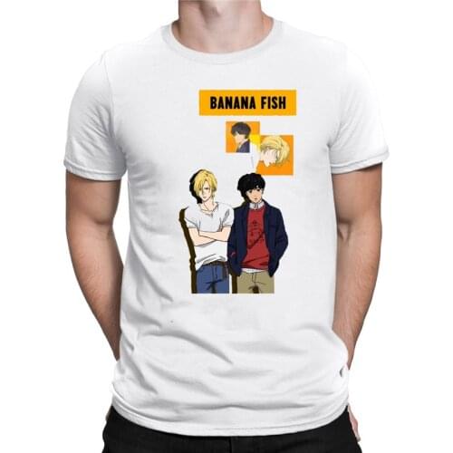 Fashion Banana Fish Ash Lynx Funny Anime T-shirts Hip Hop Men Women T Shirt Casual Tee Shirt O-Neck Short Sleeve Cotton Tops