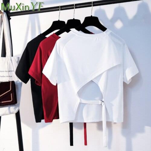 MuXinYF Women's Cropped T-shirts