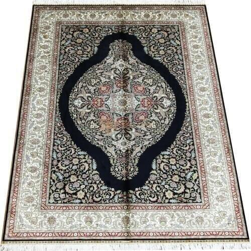 Seeykeep™ 6x9ft Silk Handknotted Oriental Traditional Persian Rug-NY3016223