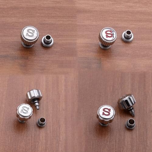 Seiko mod nh35 crown SKX007 Watch Crown Signed ‘S’ Mod Parts Polished Finish for NH35 NH36 movement fit seiko 5 skx009 skx013