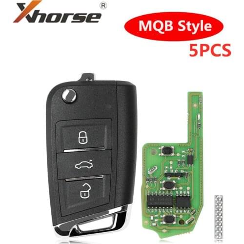 XHORSE Super Remote Key MQB Style 3 Buttons Built-in Super Chip English Version 5PCS/Lot