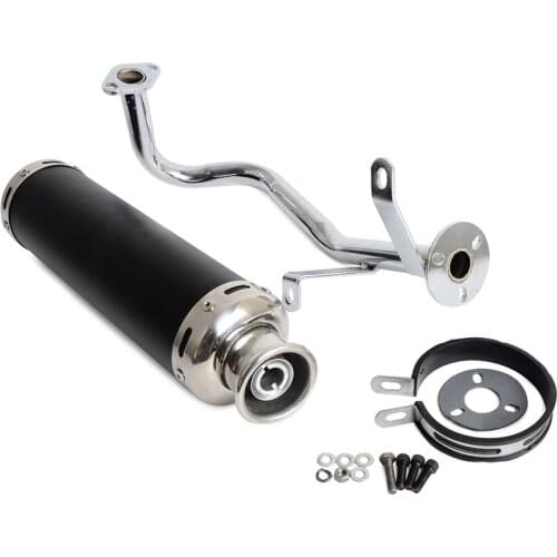 Performance Exhaust System Muffer Pipe For GY6 50 QMB139 Engines Chinese Scooter 100% New Exhaust System Muffler Pipe