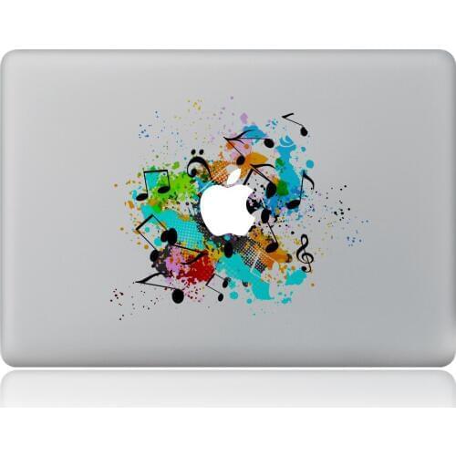 Graffiti-style dancing notes Vinyl Decal Laptop Sticker For DIY Macbook Pro Air 11 13 15 inch Laptop Skin