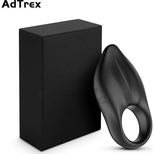 Vibrating Penis Ring Massager Clitoral Stimulation Vibrator Continuous Orgasm Cock Sleeve Adult Sex Toys for Man Couple