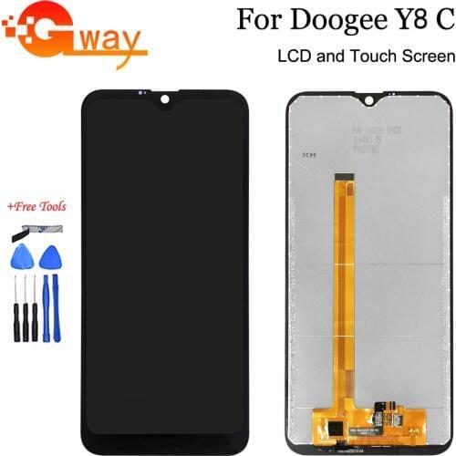 For 6.1 inch Doogee Y8C LCD Display+Touch Screen Digitizer Assembly 100% Tested Phone Replacement For Doogee X90 LCD With Tools