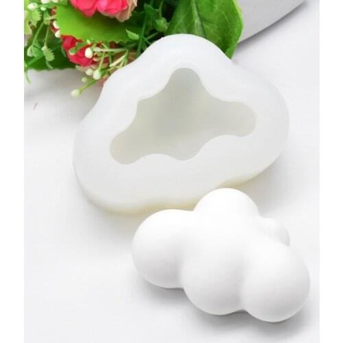 3D Cloud Shape Chocolate Silicone Mold Mousse Fondant Ice Cube Pudding Candy Baking Mold Soap Candle Making Cake Decoration Tool