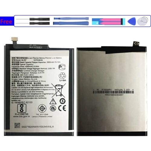 Battery BL297 4050mAh For Lenovo K5 Pro K5Pro L38041 Z6 / Z6 Lite Z6Lite Bateria