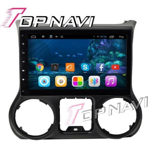 Topnavi 10.2' Android 6.0 Car GPS Navigation for Jeep Wranger 2014 2015 2016 Multimedia Player Radio Stereo NO DVD 1G+16G 3G BT