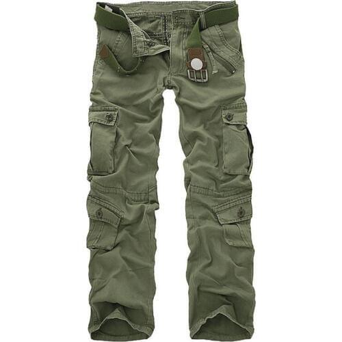 Men Casual Streetwear Pants Multi Pockets Loose Style Trousers Mens Cargo Outdoors Sweatpants Hiphop Track Pants Pantalon Hombre