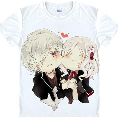 DIABOLIK LOVERS T-shirts kawaii Japanese Anime t-shirt Manga Shirt Komori Yui Sakamaki Ayato Cosplay shirts 44882624761 tee 72
