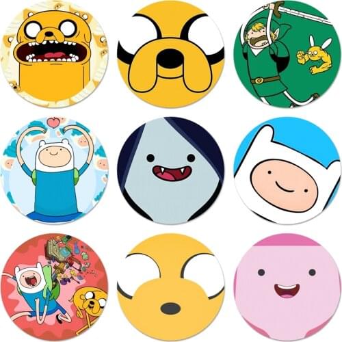 For Adventure time Badge Brooch Pin Accessories For Clothes Backpack Decoration gift 58mm