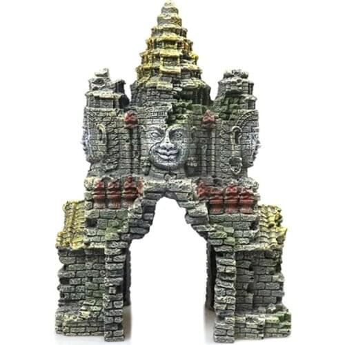 Erawan Statue Fish Tank Landscaping Ornament Simulation Crafts Aquarium Decorations Fish Hiding Place Decor