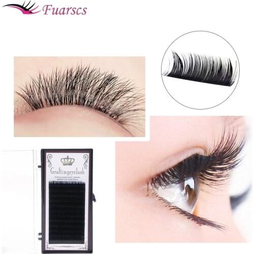 Fuarscs False Eyelash Protein Silk Dense Line 0.10 Plant Soft Natural Long Eyelashes Individual Eyelash Extension Makeup Tool