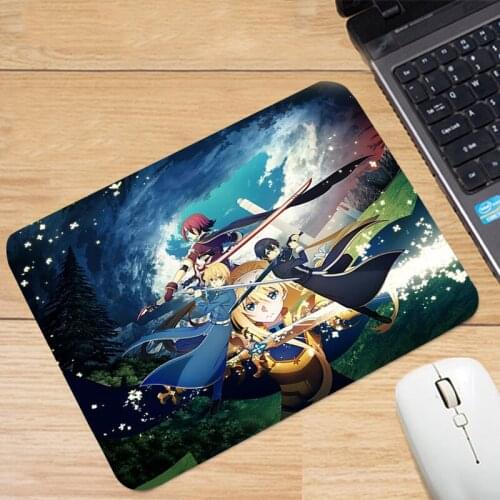 Mousepad Anime Gaming Accessories Pc Mouse Pad Kawaii Table Pads Deskmat Computer Mat Mausepad Small Mouse Pad Sword Art Online
