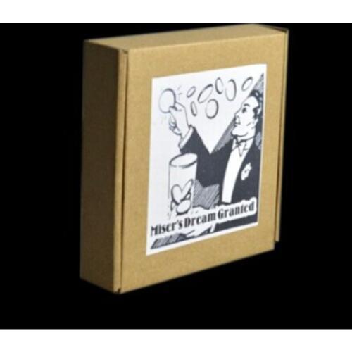 Misers Dream Granted ( DVD + Gimmick) Magic Trick Coin Appear Vanish Magie Magician Close Up Accessories Mentalism Illusion