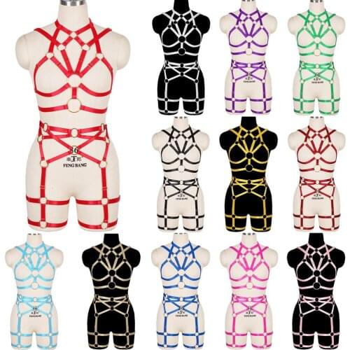 Fashion Harness Bdsm Straps Erotic Accessories Lingerie Set Sexy Stockings Corset Punk Goth Clothes Garter Suspender Body Belt