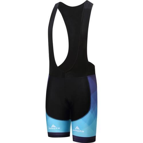 Miloto Mens Cycling Bib Shorts Shockproof Racing Sport Bicycle Shorts Coolmax 3D Gel Padded mtb Road Bike Shorts Ropa Ciclismo