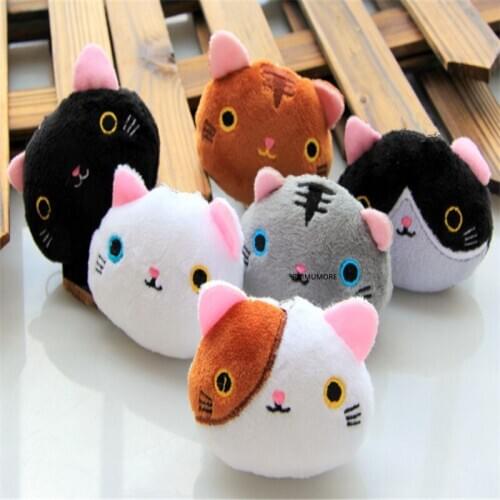 NEW 6Colors MIX , 30PCS Wholesale Little Cat Plush Stuffed TOY DOLL