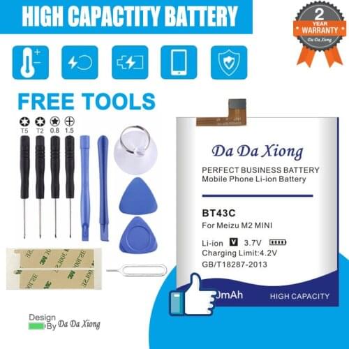 New high quality 3550mAh BT43C Battery for Meizu M2 mini phone battery