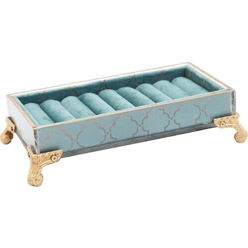Blue Jewelry Stand Jewelry Box Jewelry Container Box Jewelry Holder