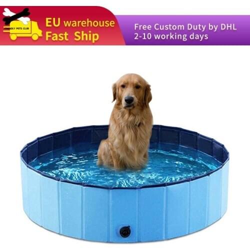 Dog Pet Bath Pool Beach Tub Outdoor Indoor Collapsible Swimming Pool Bathtub Wash Tub Foldable And Portable For Dogs Cats Kids