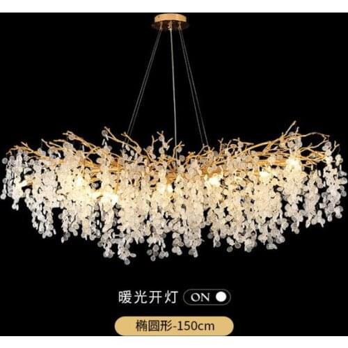 Modern Luxury Chandeliers Lighting Indoor Lamps Crystal Glass Pendant Lamp G9 for Living Room Dining Bedroom Gold Decorate Light